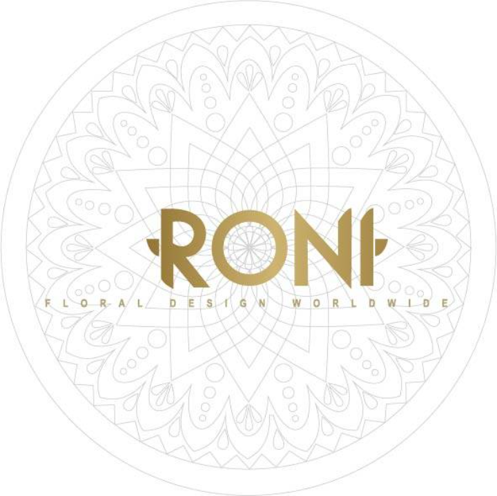 Roni floral design logo